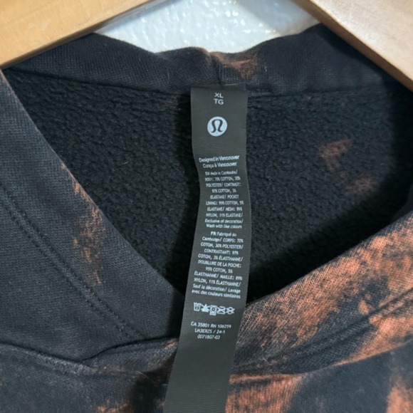 lululemon - Steady State Pullover Black Hoodie - Mens XL - UNIQUE REVERSE DYE - Picture 4 of 14